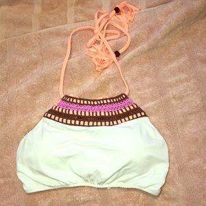 VS Embroidered Bikini Top